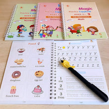 Magic Copybook Set of 4 – Reusable Handwriting & Drawing Books for Kids, Students | Practice Writing, Math & Sketching
