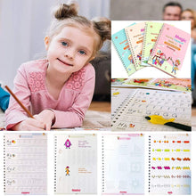 Magic Copybook Set of 4 – Reusable Handwriting & Drawing Books for Kids, Students | Practice Writing, Math & Sketching